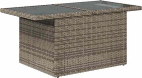 vidaXL Σετ Καναπέ Κήπου 6 τμχ. Γκρι συνθετικό ρατάν