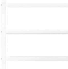 Πλαίσιο Κρεβατιού με Κεφαλάρι Λευκό 140 x 200 εκ. Μεταλλικό - Λευκό
