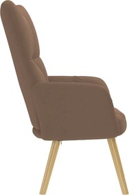vidaXL Πολυθρόνα Relax Καφέ Υφασμάτινη