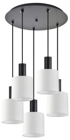 Φωτιστικό Οροφής Πολύφωτο Homelighting 77-8510 Black/White