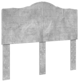 vidaXL Κεφαλάρι Σκυρόδεμα Γκρι 135 cm Επεξεργασμένο ξύλο