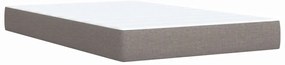 Κρεβάτι Boxspring με Στρώμα Taupe 120x190 εκ. Υφασμάτινο - Μπεζ-Γκρι