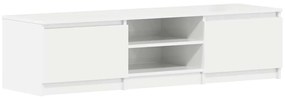 vidaXL Έπιπλο Τηλεόρασης Γυαλιστερό Λευκό 140x40x35,5 εκ. Επεξ. Ξύλο