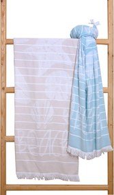 Πετσέτα Θαλάσσης 90x170 Sifnos 1 Beige
