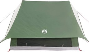 vidaXL Οικογενειακή Σκηνή Πράσινο και Λευκό 256 x 256 x 185 εκ