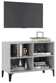 vidaXL Έπιπλο Τηλεόρασης Καπνιστή Γκρι Σκ. 69,5x30x50 εκ Μετ. Πόδια