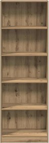 vidaXL Βιβλιοθήκη από Τεχνητό Δρυ 60 x 24 x 176 εκ. από Τεχνητό Ξύλο