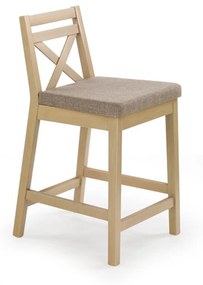 BORYS LOW bar stool, color: sonoma oak / INARI 23 DIOMMI V-PL-N-BORYS_LOW-SONOMA-INARI23