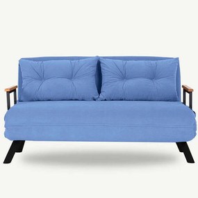 Καναπές - Κρεβάτι Διθέσιος Sando 859FTN2707 133x78x78cm Blue