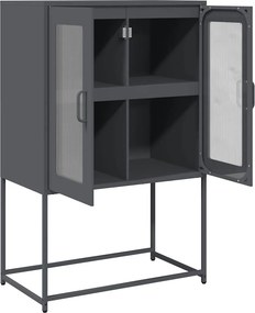vidaXL Highboard Ανθρακί 68x39x107 cm Χάλυβας
