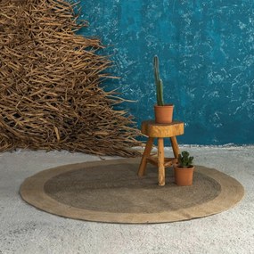 Στρογγυλό Χαλί Bergren Beige Δ90 - Nima Home