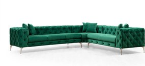 Corner Sofa Como Right - Green Green