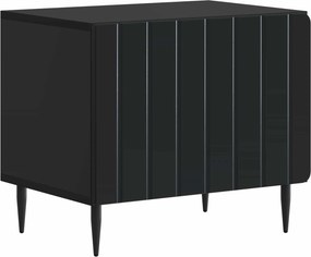 vidaXL Ντουλάπι TV Μαύρο Επεξεργασμένο Ξύλο