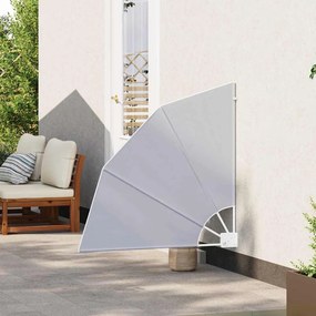 vidaXL Αδιάφανο σκίαστρο μπαλκονιού Γκρι 115 x 115 εκ ύφασμα