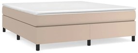 vidaXL Πλαίσιο Κρεβατιού Καπουτσίνο 180x200 εκ. από Συνθετικό Δέρμα