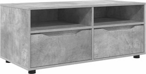 vidaXL Ντουλάπι TV Σκυρόδεμα Γκρι 100 x 48 x 43 εκ. Επεξεργασμένο ξύλο