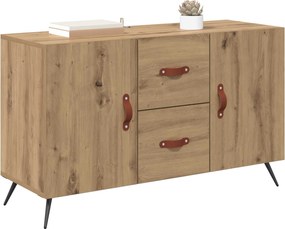vidaXL Πλαϊνό γραφείο Artisan Oak 100 x 36 x 60 εκ. Επεξεργασμένο ξύλο
