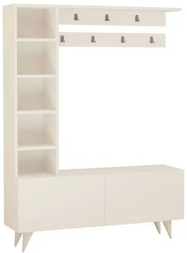 Έπιπλο Εισόδου 835PUQ5058 120x32x161,8cm White Particle Board, Melamine