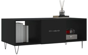 vidaXL Τραπεζάκι Σαλονιού Μαύρο 102x50x40 εκ. από Επεξεργασμένο Ξύλο
