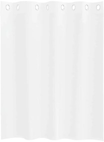 vidaXL Κουρτίνες με κουρτίνες 2 pcs Λευκό 140x140εκ Πολυεστέρας