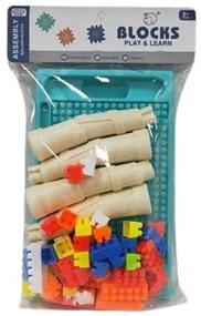 Πάγκος κατασκευών DIY με τουβλάκια - 50τεμ - 6688-8