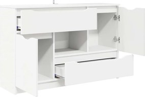 vidaXL Πλαϊνό γραφείο Λευκό 100 x 30 x 65,6 Επεξεργασμένο ξύλο