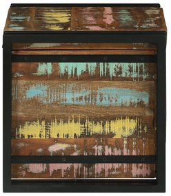 vidaXL Κουτί αποθήκευσης Πολύχρωμο 40 x 40 x 40 cm Μασίφ ξύλο ακακίας