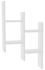 Ραφιέρα τοίχου Tabal pakoworld σε λευκή απόχρωση 49.4x14.5x85εκ