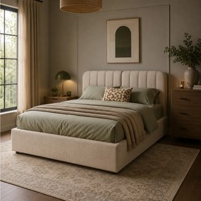 ΚΡΕΒΆΤΙΑ CALA STORAGE BED 160 X 200 CM BEIGE ATMOSPHERA 213