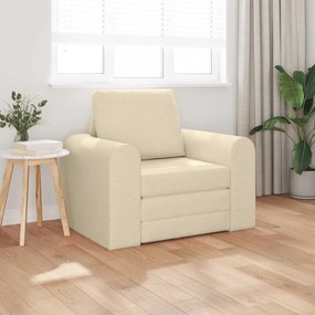 vidaXL Κρεβάτι καναπές Κρεμ 98 x 71 x 83 εκ. ύφασμα