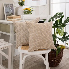 Μαξιλαροθήκη Διακοσμητική Giardino 14 Yellow Teoran 43X43 Cotton-Polyester