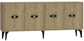 Μπουφές Fly 475OLV2368 180x35x82,6cm Oak Μοριοσανίδα, Μελαμίνη