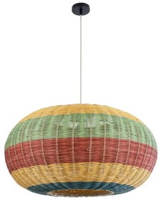 Φωτιστικό Οροφής Κρεμαστό Caballeros 02056 Boho 1xE27 IP20 70x36cm Multi GloboStar