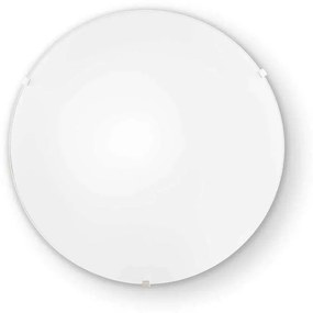 Φωτιστικό Οροφής-Πλαφονιέρα Simply 007960 25x9cm 1xE27 60W White Ideal Lux