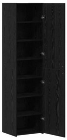 vidaXL Highboard Μαύρη δρυς 45 x 42.5 x 185 εκ. Επεξεργασμένο ξύλο