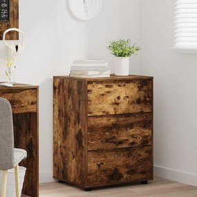 vidaXL Ντουλάπι αποθήκευσης Καπνιστό Δρύς 60 x 48 x 81 εκ