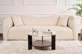 Coffee Table Clara - Wood Black, Transparent Wood Black
Transparent