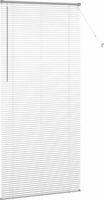 vidaXL Βενετσιάνικες Ρόδες Ασημί 220 x 100 cm Αλουμίνιο