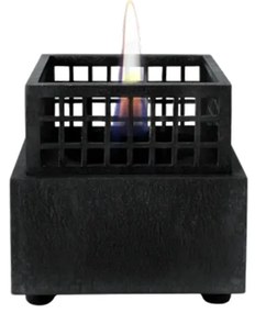Επιτραπέζια Εστία Φωτιάς Agni 16 Tenderflame με διάρκεια καύσης 2 - 3 ώρες, χωρητικότητα δεξαμενής 250ml και διαστάσεις 16.5x16.5x17cm - Black