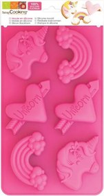 Φόρμα Σιλικόνης Για 6 Cupcake/Muffin Scrap Cooking Unicorn SCC-3176
