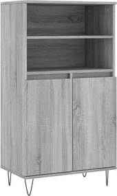 vidaXL Ντουλάπι Γκρι Sonoma 60 x 36 x 110 εκ. από Επεξεργασμένο Ξύλο