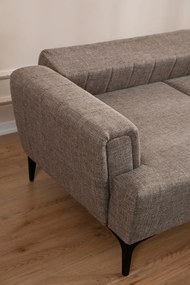 Corner Sofa-Bed Hamlet Right - Light Brown Light Brown