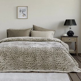 Κουβέρτα Sylvan Βελουτέ Green-Red Nima Single 160x220cm Velvet,Polyester