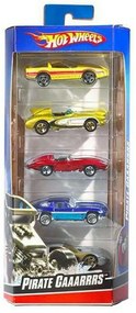 Σετ 5 Αυτοκίνητα Hot Wheels 1806 Πολύχρωμο Πορτοκαλί