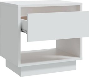 vidaXL Κομοδίνα 2 τεμ. Λευκά 45 x 34 x 44 εκ. από Μοριοσανίδα