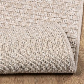 vidaXL Χαλιά χώρου Ορθογώνιος FARO Κρεμ 150 x 80 cm Πολυεστέρας