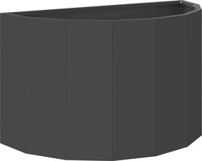 vidaXL Γλάστρα Μαύρο 60 x 30 x 35 εκ Ατσάλι