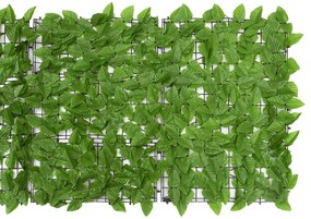 vidaXL Διαχωριστικό Βεράντας με Φύλλα Πράσινο 600 x 75 εκ.