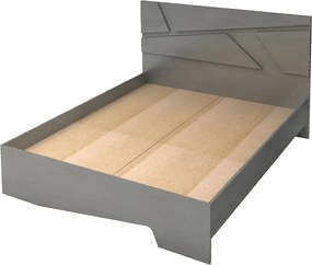 Κρεβάτι Efes Megapap χρώμα γκρι σκυροδέματος 160x200εκ.