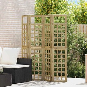 vidaXL Παραβάν ιδιωτικότητας 4 pcs Καφέ 160 x 180 cm